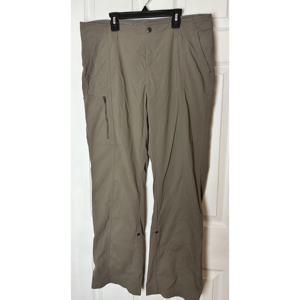 Royal Robbins Hiking Pants Sz 14 Beige  Waist 36"‎ Inseam 30" Adjustable Hem